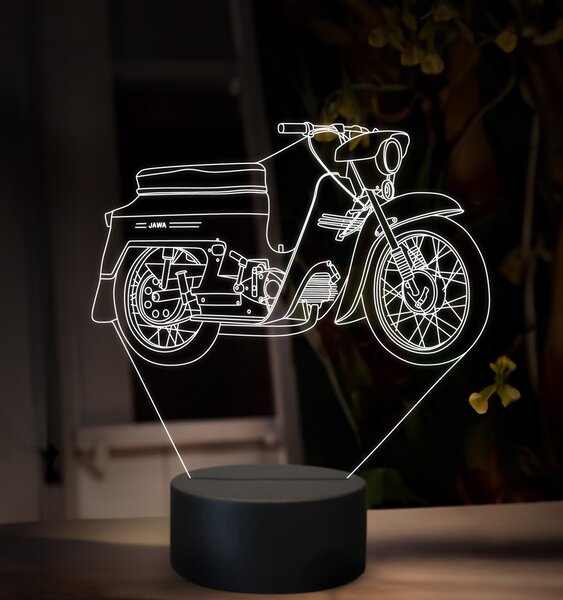 Beling 3D lampa, Jawa 50 typ 20, 16 farebná ZZ74