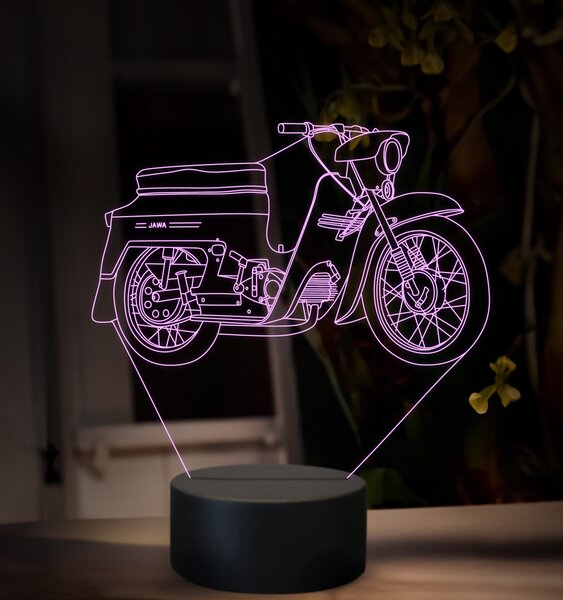 Beling 3D lampa, Jawa 50 typ 20, 16 farebná ZZ74