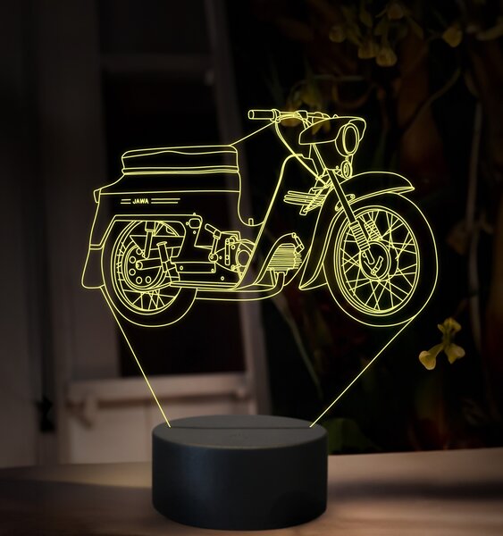 Beling 3D lampa, Jawa 50 typ 20, 16 farebná ZZ74