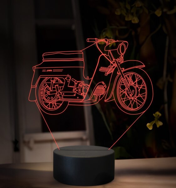 Beling 3D lampa, Jawa 50 typ 20, 16 farebná ZZ74