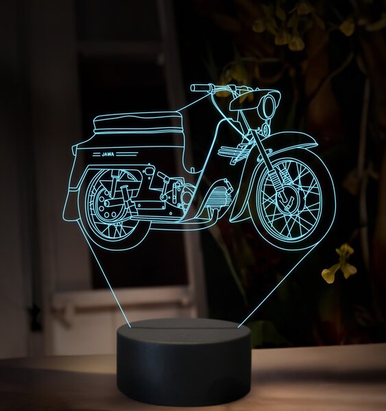 Beling 3D lampa, Jawa 50 typ 20, 16 farebná ZZ74