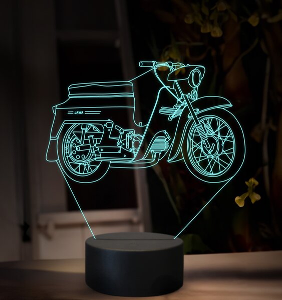 Beling 3D lampa, Jawa 50 typ 20, 16 farebná ZZ74