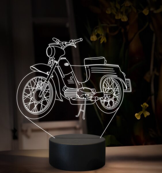 Beling 3D lampa, Jawa 50 typ 555, 16 farebná ZZ77