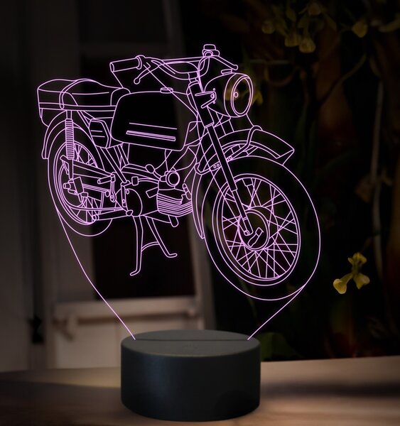 Beling 3D lampa, Jawa 50 typ 23, 16 farebná ZZ76