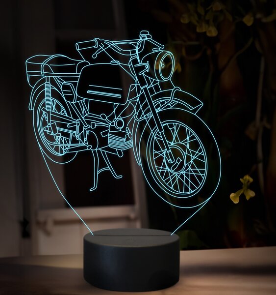 Beling 3D lampa, Jawa 50 typ 23, 16 farebná ZZ76