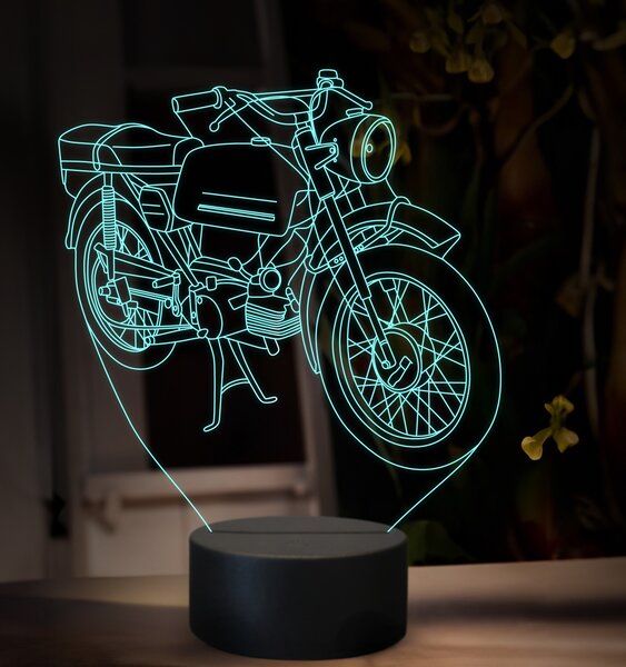 Beling 3D lampa, Jawa 50 typ 23, 16 farebná ZZ76