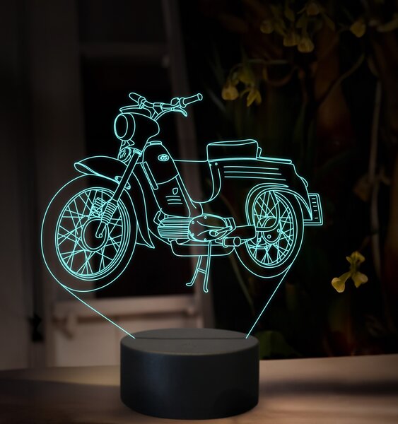 Beling 3D lampa, Jawa 50 typ 555, 16 farebná ZZ77