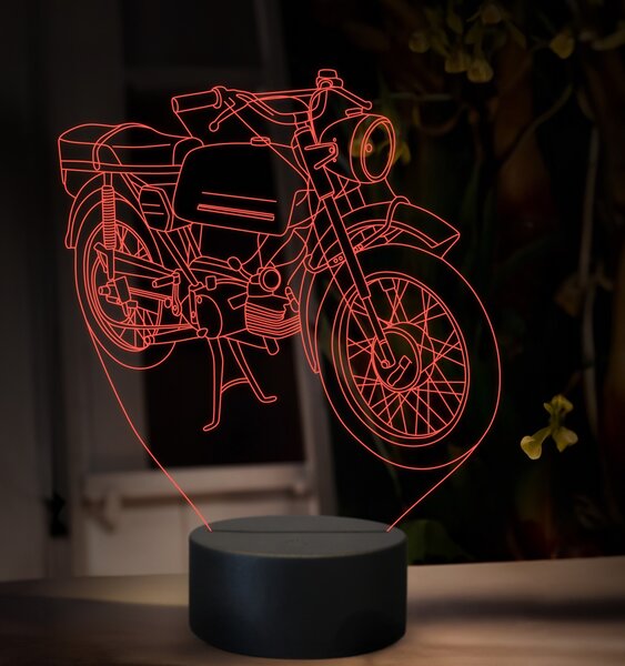 Beling 3D lampa, Jawa 50 typ 23, 16 farebná ZZ76