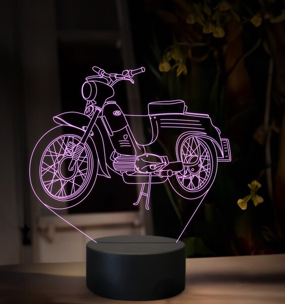 Beling 3D lampa, Jawa 50 typ 555, 16 farebná ZZ77