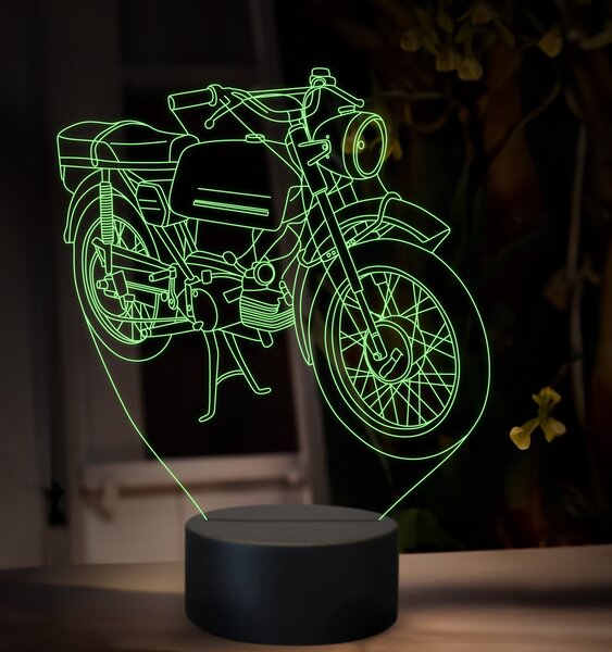 Beling 3D lampa, Jawa 50 typ 23, 16 farebná ZZ76