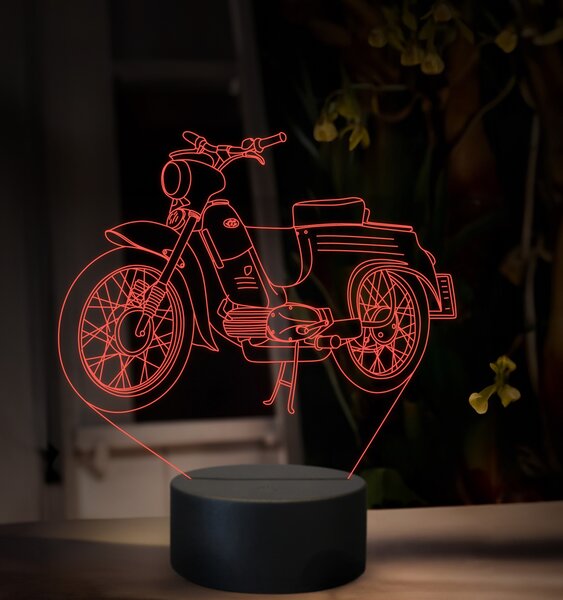 Beling 3D lampa, Jawa 50 typ 555, 16 farebná ZZ77
