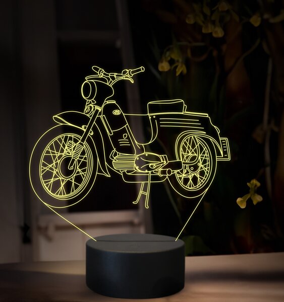 Beling 3D lampa, Jawa 50 typ 555, 16 farebná ZZ77
