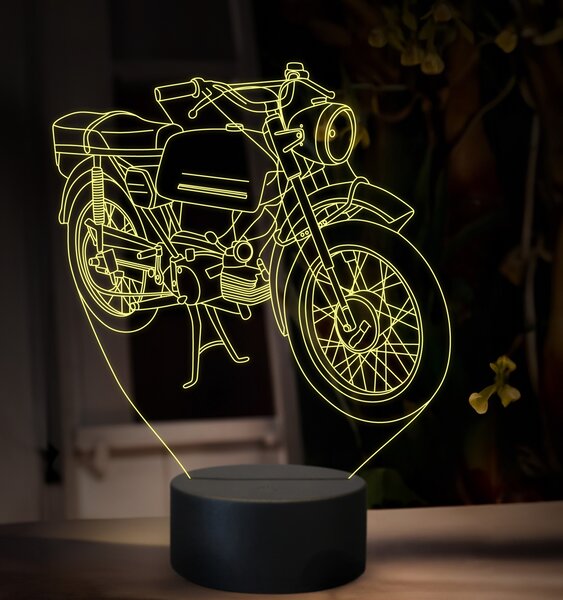 Beling 3D lampa, Jawa 50 typ 23, 16 farebná ZZ76