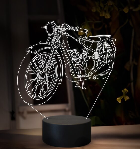 Beling 3D lampa, JAWA 175 Villiers, 16 farebná ZZ79