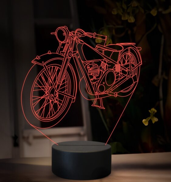 Beling 3D lampa, JAWA 175 Villiers, 16 farebná ZZ79