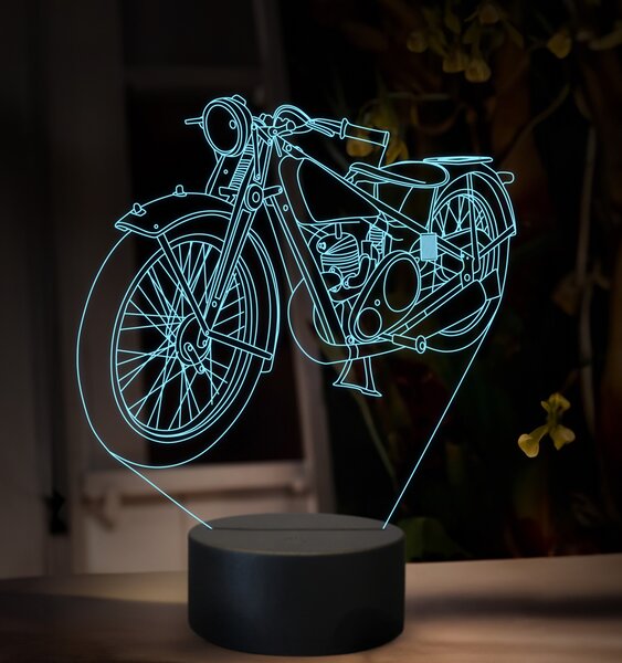Beling 3D lampa, JAWA 175 Villiers, 16 farebná ZZ79
