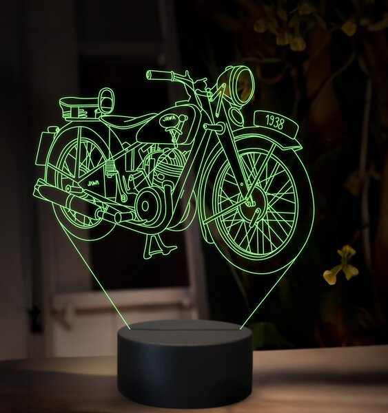 Beling 3D lampa, Jawa 250 special 1938, 16 farebná ZZ81