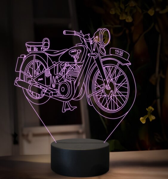 Beling 3D lampa, Jawa 250 special 1938, 16 farebná ZZ81