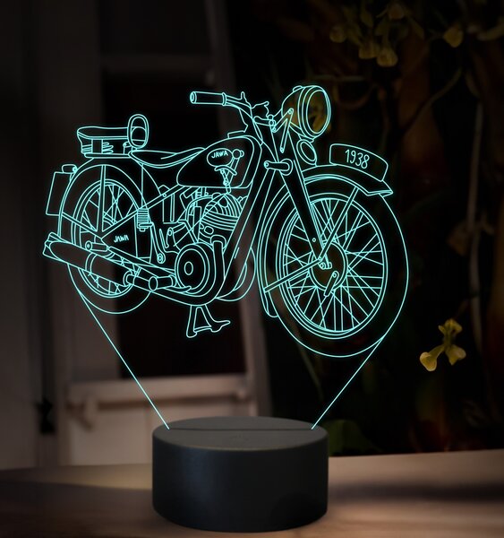Beling 3D lampa, Jawa 250 special 1938, 16 farebná ZZ81