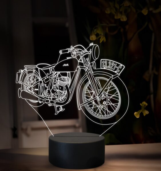Beling 3D lampa, JAWA 350 SV, 16 farebná ZZ83