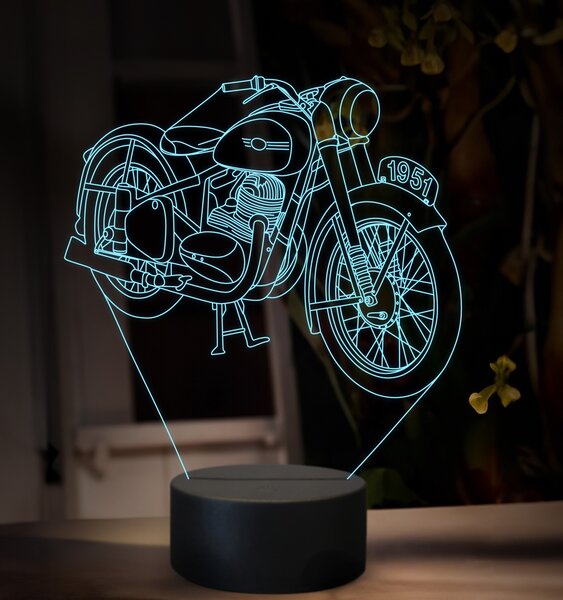 Beling 3D lampa, JAWA 350 OHV, 16 farebná ZZ82
