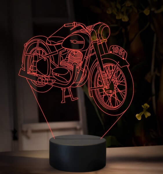 Beling 3D lampa, JAWA 350 OHV, 16 farebná ZZ82