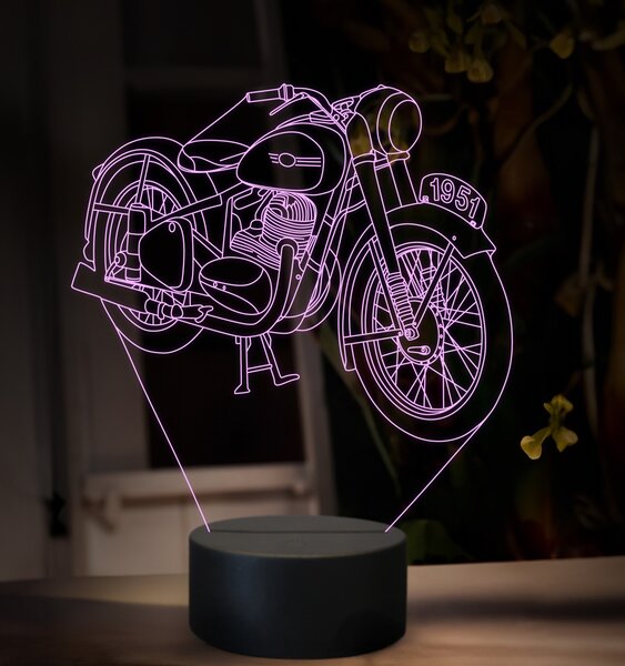 Beling 3D lampa, JAWA 350 OHV, 16 farebná ZZ82