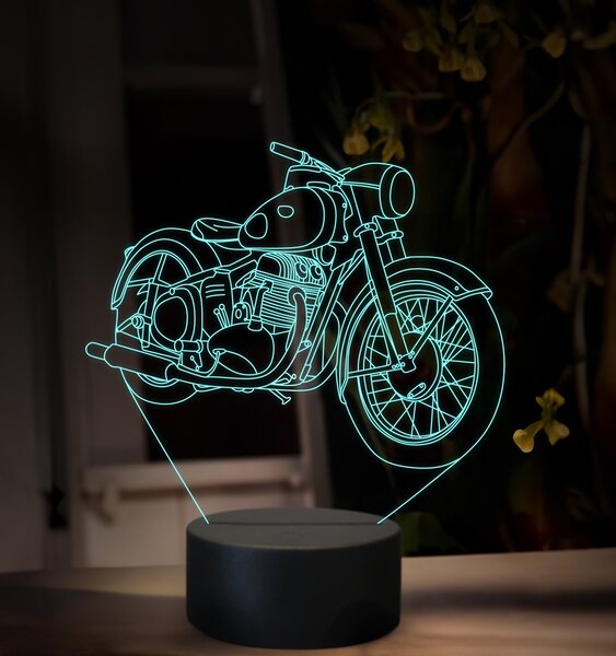 Beling 3D lampa, Jawa 500 OHC Typ 15 - 2, 16 farebná ZZ84