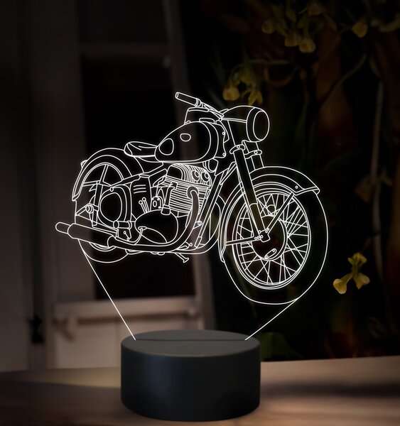 Beling 3D lampa, Jawa 500 OHC Typ 15 - 2, 16 farebná ZZ84