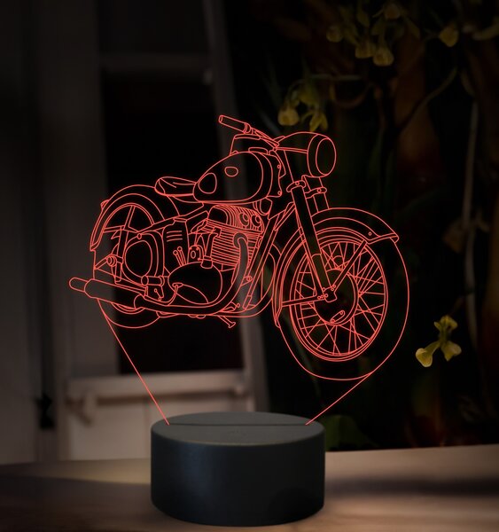 Beling 3D lampa, Jawa 500 OHC Typ 15 - 2, 16 farebná ZZ84
