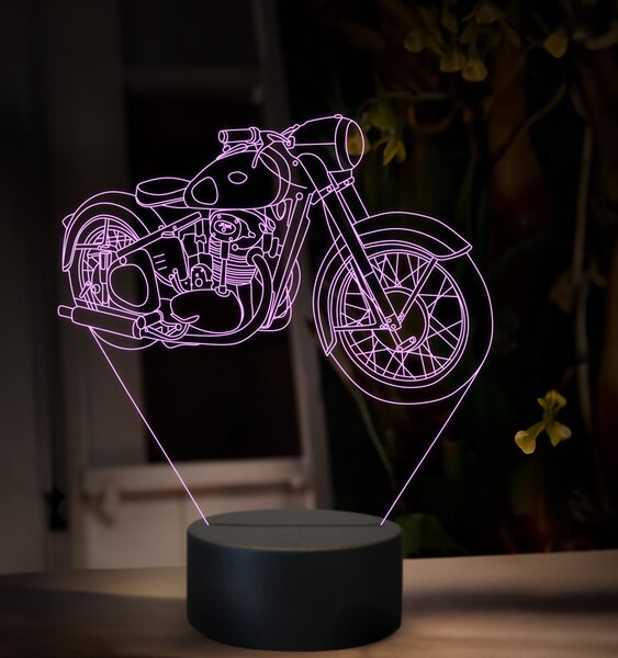 Beling 3D lampa, Jawa 500 OHC Typ 15, 16 farebná ZZ85