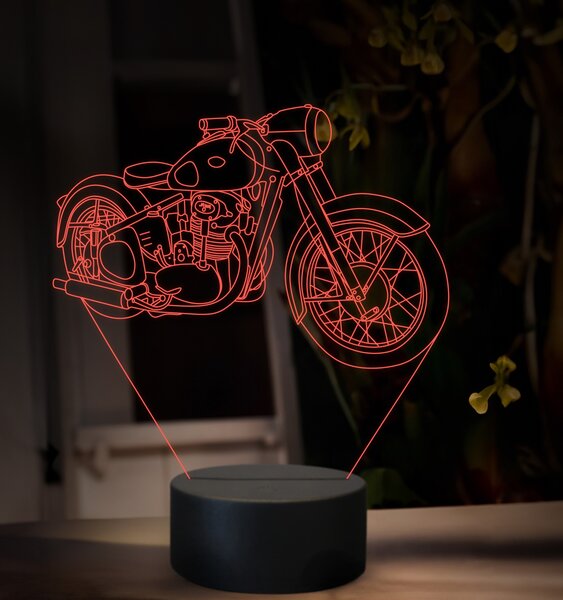 Beling 3D lampa, Jawa 500 OHC Typ 15, 16 farebná ZZ85