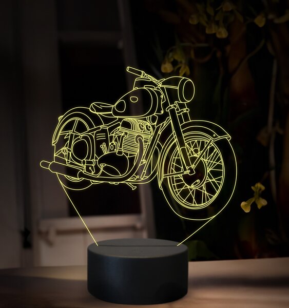 Beling 3D lampa, Jawa 500 OHC Typ 15 - 2, 16 farebná ZZ84