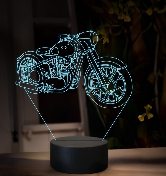 Beling 3D lampa, Jawa 500 OHC Typ 15, 16 farebná ZZ85