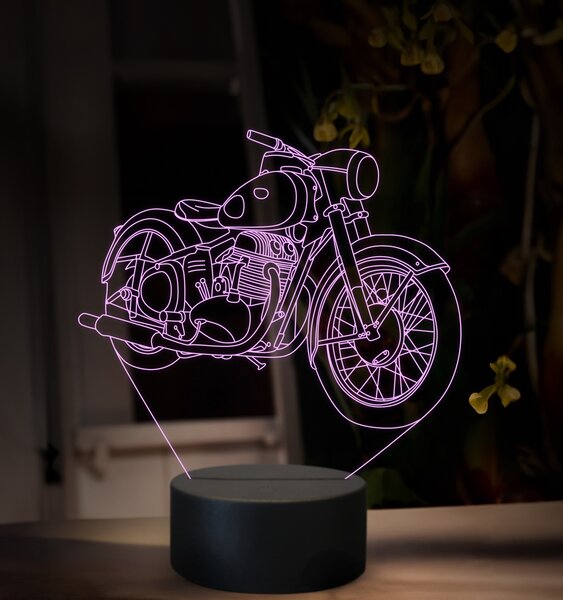 Beling 3D lampa, Jawa 500 OHC Typ 15 - 2, 16 farebná ZZ84