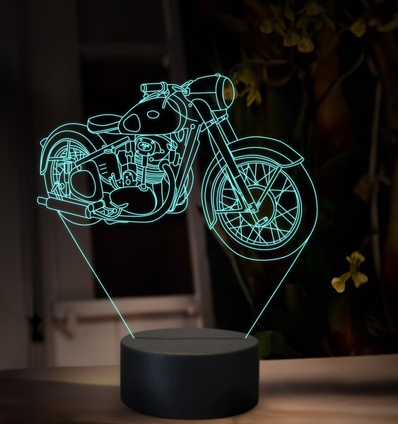 Beling 3D lampa, Jawa 500 OHC Typ 15, 16 farebná ZZ85