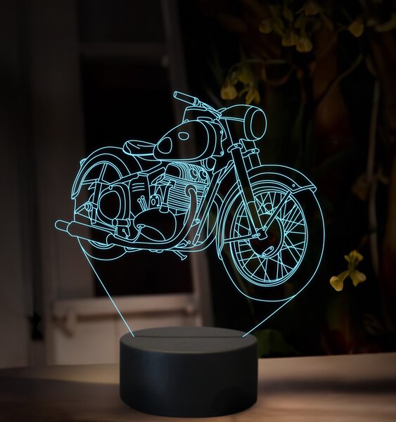 Beling 3D lampa, Jawa 500 OHC Typ 15 - 2, 16 farebná ZZ84