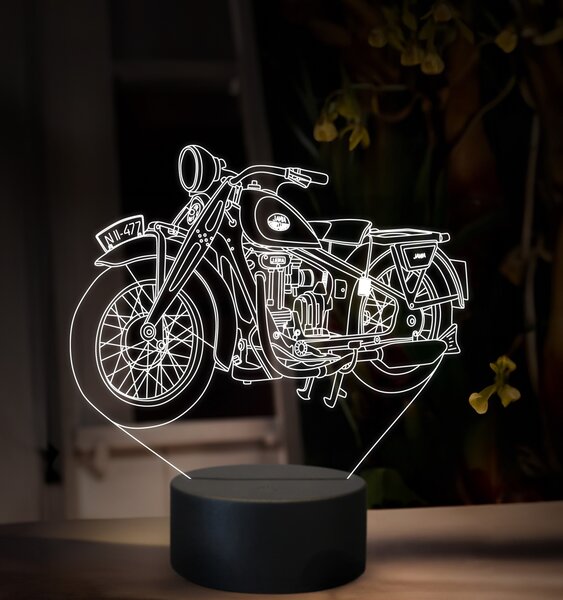 Beling 3D lampa, Jawa 500 OHV ročník 1930, 16 farebná ZZ86