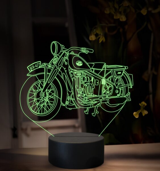 Beling 3D lampa, Jawa 500 OHV ročník 1930, 16 farebná ZZ86