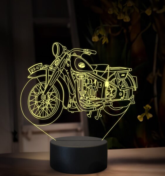 Beling 3D lampa, Jawa 500 OHV ročník 1930, 16 farebná ZZ86