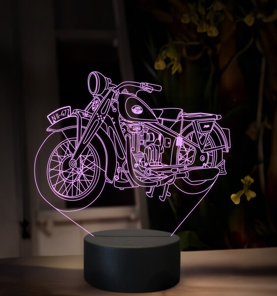 Beling 3D lampa, Jawa 500 OHV ročník 1930, 16 farebná ZZ86