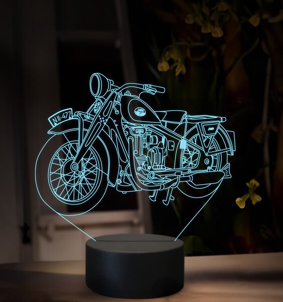Beling 3D lampa, Jawa 500 OHV ročník 1930, 16 farebná ZZ86