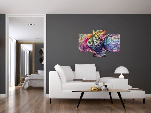 Obraz - Farebná rybička (90x60 cm)