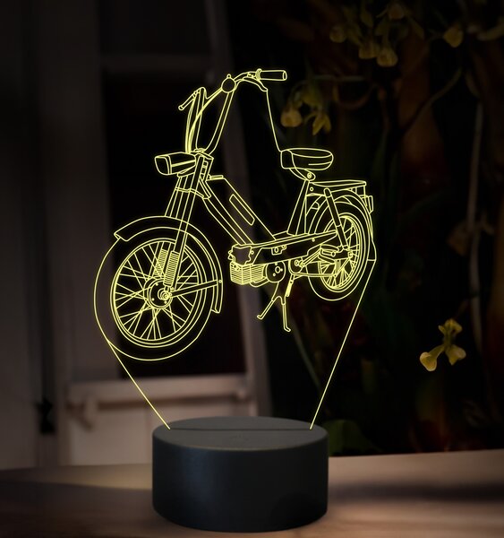 Beling 3D lampa, Jawa Babetta 207, 16 farebná ZZ88
