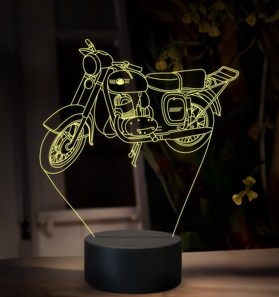 Beling 3D lampa, Jawa Cezeta 175, 16 farebná ZZ89