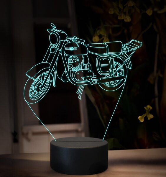 Beling 3D lampa, Jawa Cezeta 175, 16 farebná ZZ89