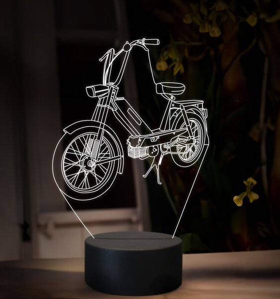 Beling 3D lampa, Jawa Babetta 207, 16 farebná ZZ88