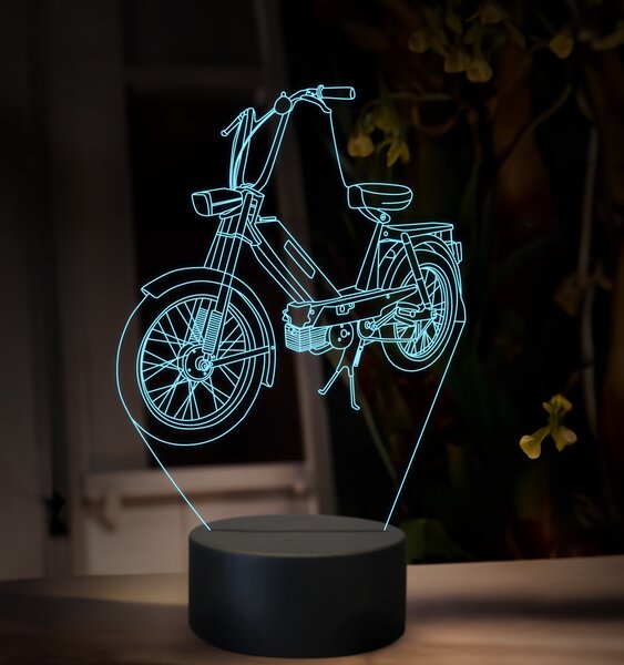 Beling 3D lampa, Jawa Babetta 207, 16 farebná ZZ88