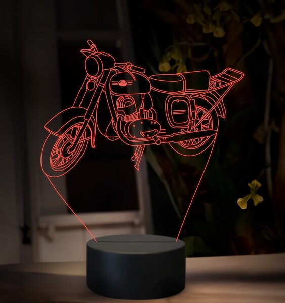 Beling 3D lampa, Jawa Cezeta 175, 16 farebná ZZ89