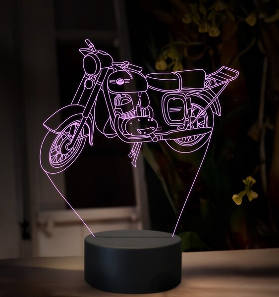 Beling 3D lampa, Jawa Cezeta 175, 16 farebná ZZ89